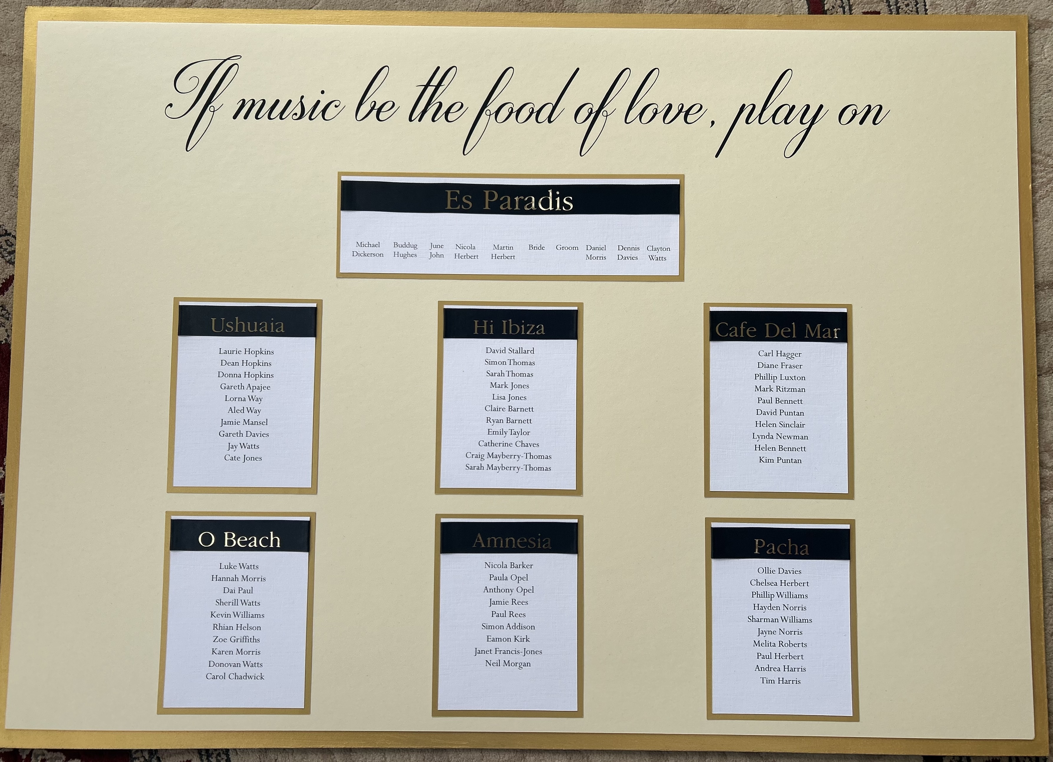 Seating Plans